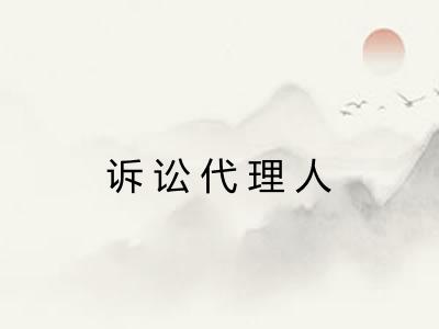 诉讼代理人