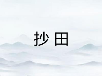 抄田