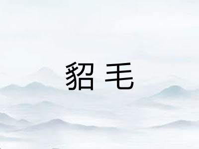 貂毛