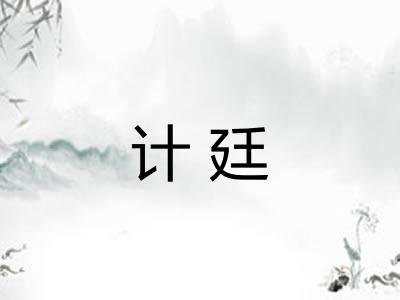 计廷