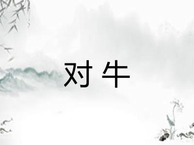 对牛