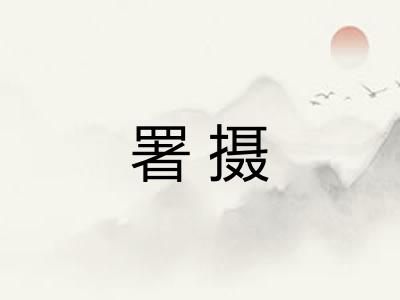 署摄