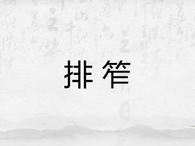 排笮