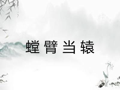 螳臂当辕