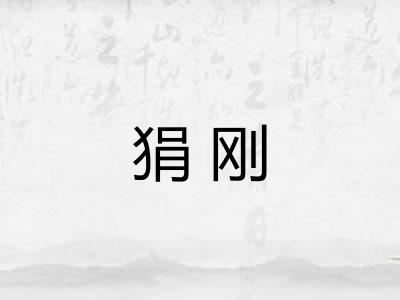 狷刚