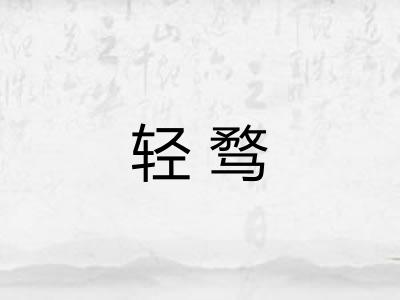 轻骛