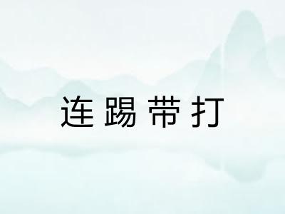 连踢带打