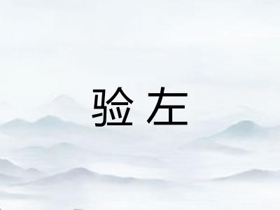 验左