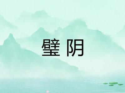 璧阴