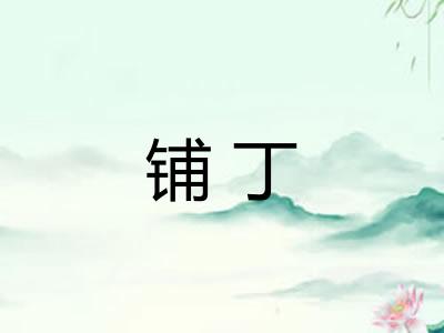 铺丁