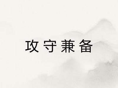攻守兼备