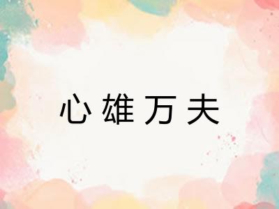 心雄万夫