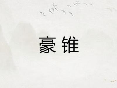 豪锥