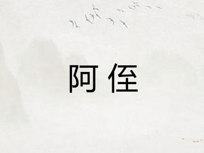 阿侄
