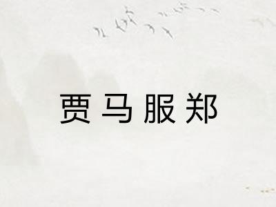 贾马服郑