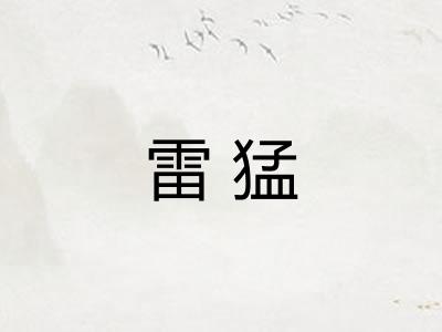 雷猛