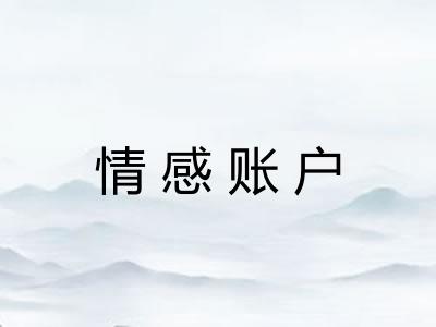 情感账户