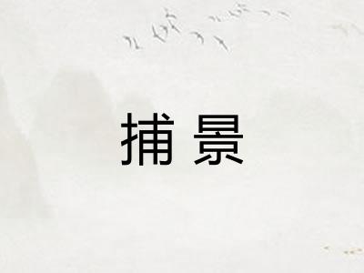 捕景