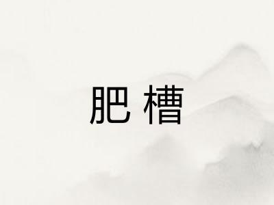 肥槽