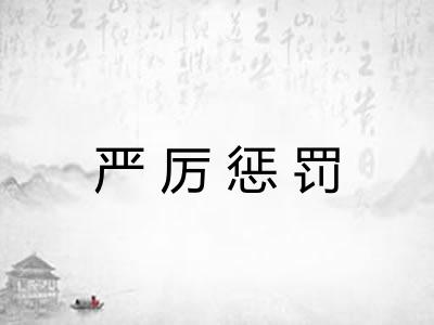 严厉惩罚