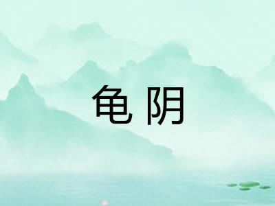 龟阴