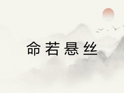 命若悬丝