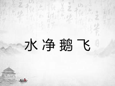 水净鹅飞