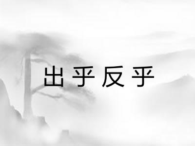 出乎反乎