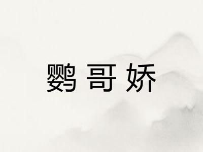 鹦哥娇
