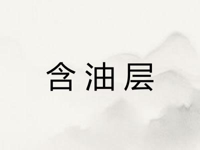 含油层