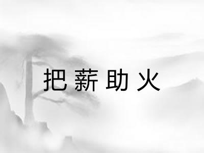 把薪助火