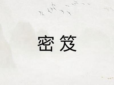 密笈